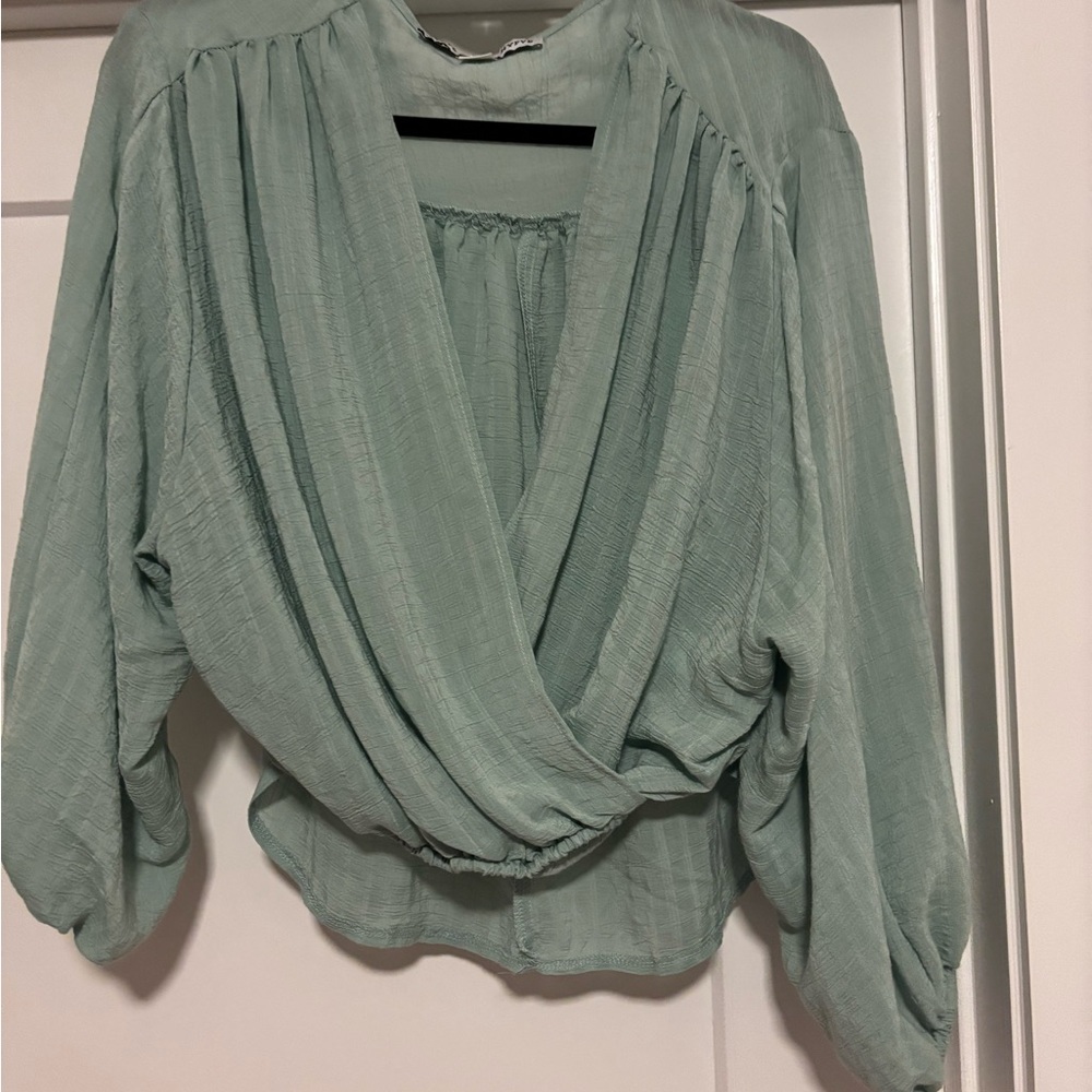 Elegant Sage Green Women's Top